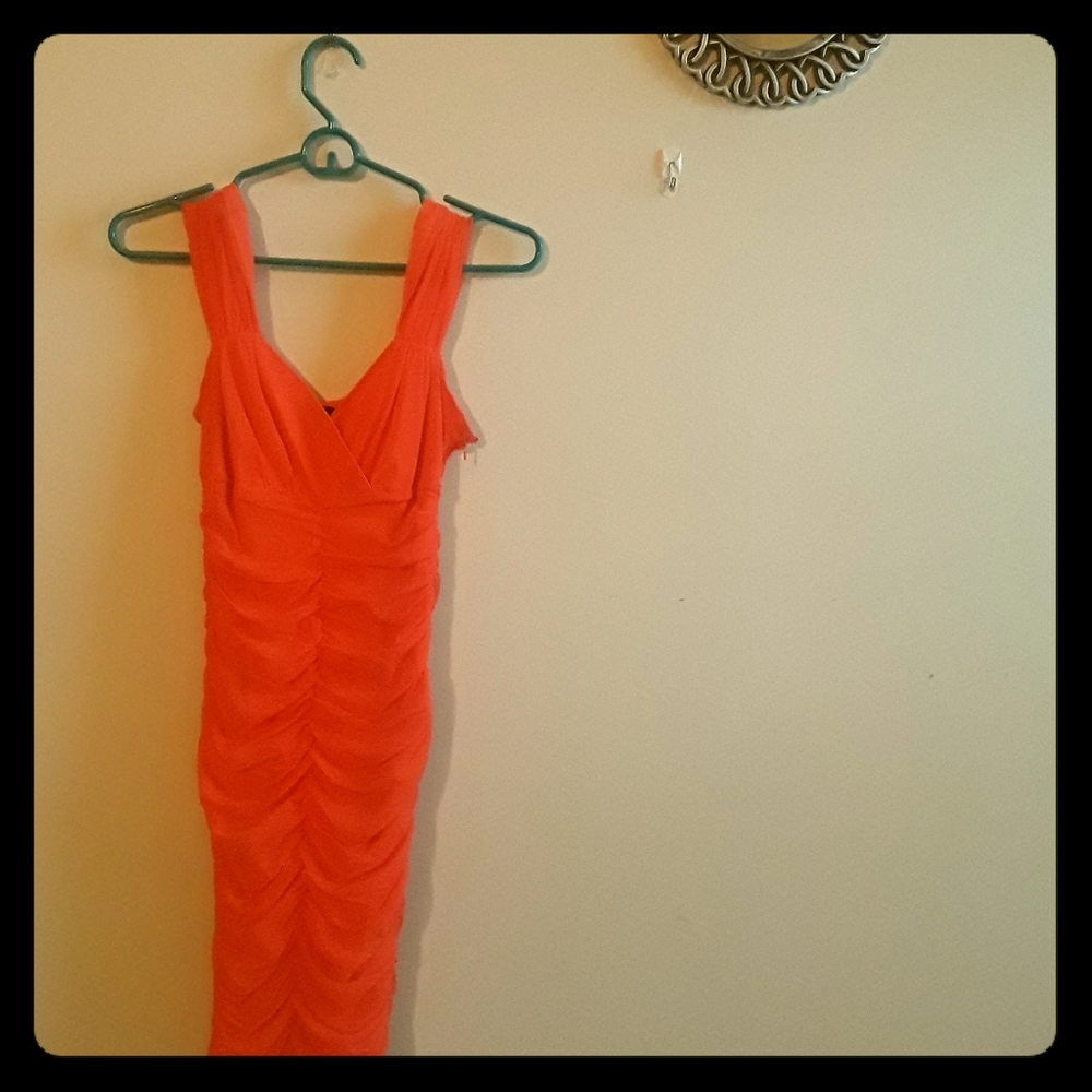 XS Burnt Orange Sofia Vergara Dress